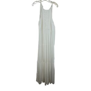 Lulu’s spaghetti, strap embroidered maxi